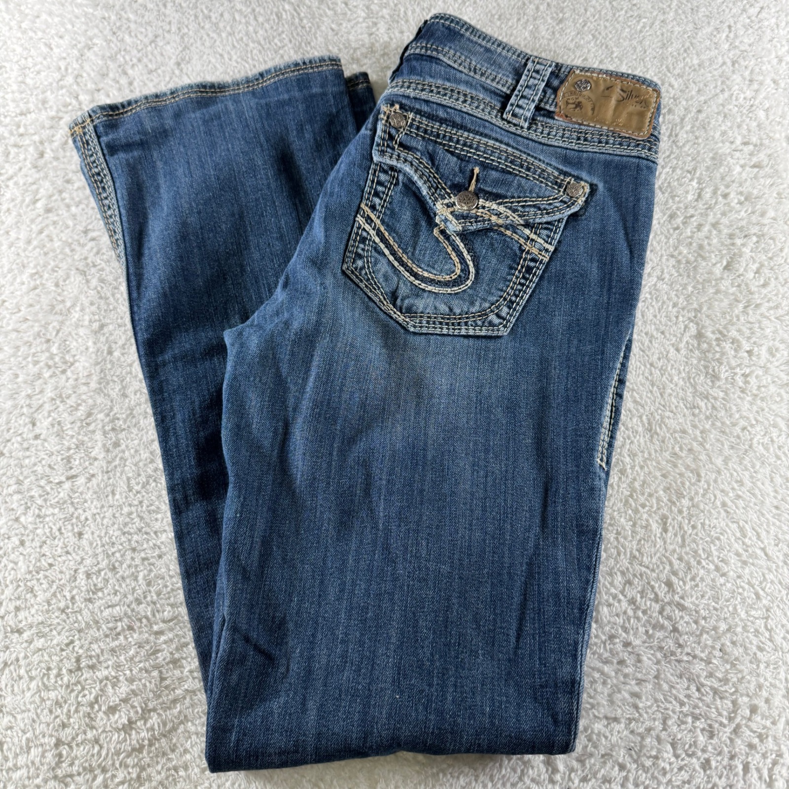 Silver Suki 17 Surplus Bootcut Jeans Womens 31x33 Blue Denim Pants Silver Suki 17 Surplus Bootcut Jeans Womens 31x33 Blue Denim Pants
